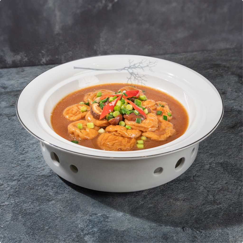 Zuming Fried Gluten Ball flavorful dish with rich savory soy gluten